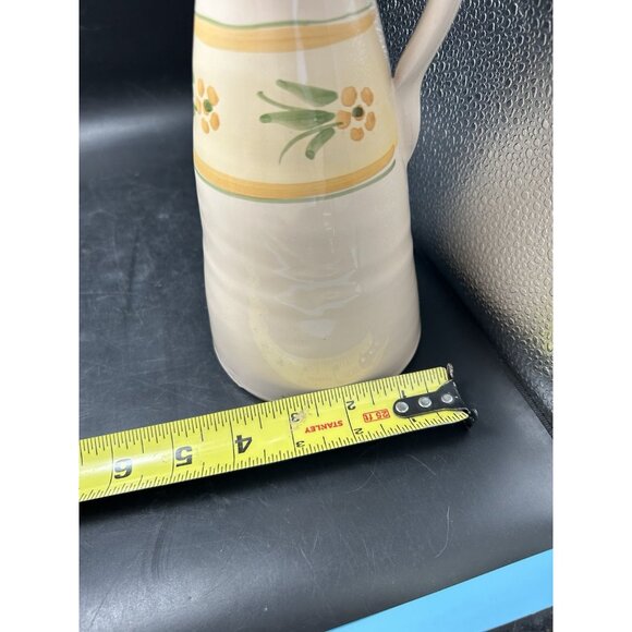 Oil or Vinegar w Stopper Jug 10.5”H Red Clay Stoneware Pottery French Cottage - Picture 14 of 14